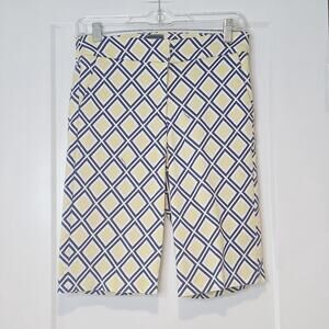 Melly M Geometric Bermuda Shorts Made in USA Size 2